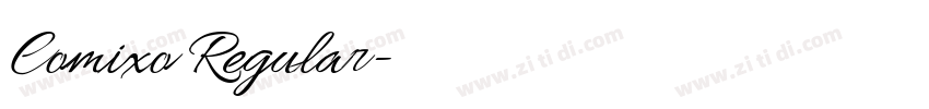 Comixo Regular字体转换